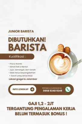 junior barista coffee shop
