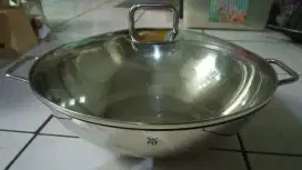 Wajan stainless steel merk WMF transthermal diameter 32 cm(ada tutup)