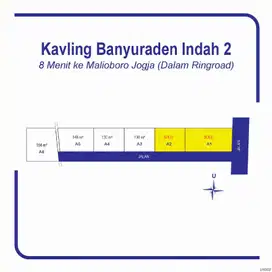 Tanah Kota Jogja Dalam Ringroad SHM Di Banyuraden Dekat Jl. Wates Km 4