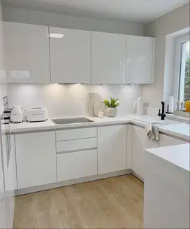 Custom Interior Kitchen Set, Backdrop TV, Lemari, Wardrobe