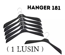 Hanger Baju Distro 181 Hitam ( 1 Lusin ) hanger bebek