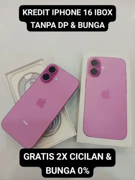 KREDIT IPHONE 16 GRATIS 2X CICILAN TANPA DP BUNGA CUKUP PAKE KTP