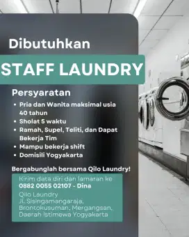 Dicari pegawai 2 wanita dan 1 pria