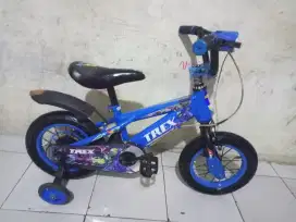 SEPEDA ANAK COWOK UKURAN 12 PLUS RODA BANTU ada lampu dan music