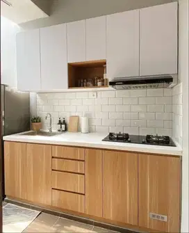 Custom Interior Kitchen Set, Backdrop TV, Lemari, Wardrobe