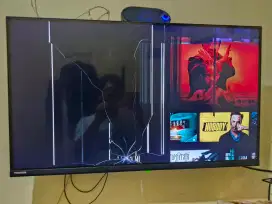 TV LED Toshiba 32 Inch Rusak Panel (Masih Hidup)