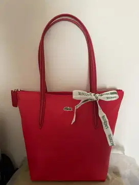 Totebag lacoste merah small