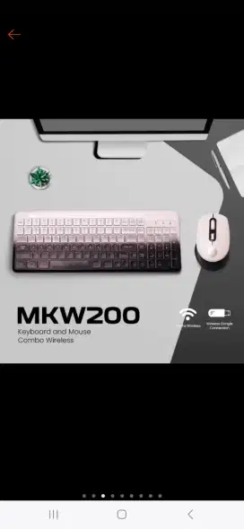 Keyboard dan mouse wireless