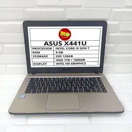 Laptop Asus X441U Intel Core i3 Ram 8GB SSD 128GB HDD 1TB Garansi Toko