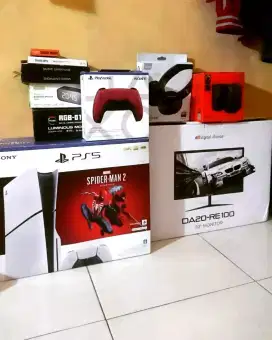 Paket PS5 SLIM DISC+MONITOR FHD 20 inch 100Hz (HDR support) fullset