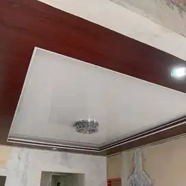 Sekat Plafon Partisi PVC GRC Gypsum Jasa Tukang Pasang Wall Moulding