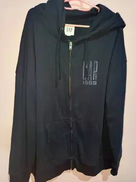 HOODIE ZIP GAP ORIGINAL WARNA BIRU DONGKER MULUS NOMINUS