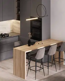 Custom Interior Kitchen Set, Backdrop TV, Lemari, Wardrobe