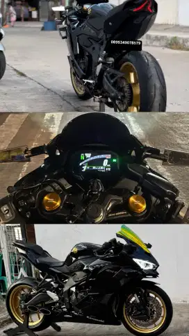 kawasaki ZX25R Tahun 2023, low km 980 perak on going, plat B Bekasi