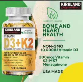 Suplemen vitamin D3+K2