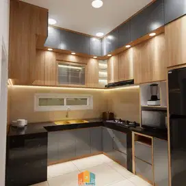Custom Interior Kitchen Set, Backdrop TV, Lemari, Wardrobe