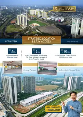 Sky House Bsd Tower Bristol Ukuran 120 meter