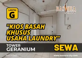 Disewakan Kios Basah Khusus Usaha Laundry Apartemen Bassura City