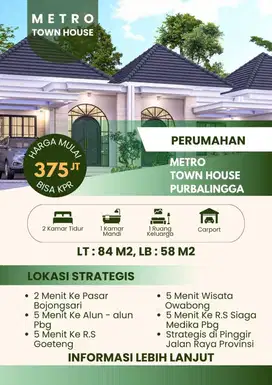 Rumah BARU perum jln raya Purbalingga Bobotsari
