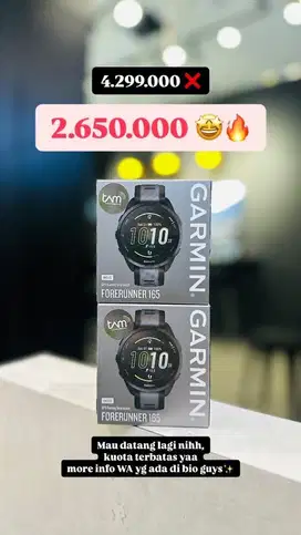 GARMIN FORERUNNER 165