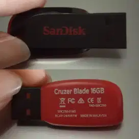 USB SanDisk Cruzer Blade 16GB Giga Gigabyte USB Flash Drive
