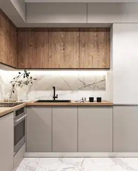 Custom Interior Kitchen Set, Backdrop TV, Lemari, Wardrobe