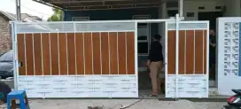 Pagar dorong sliding pintu kecil