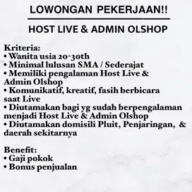 LOKER HOST LIVE & ADMIN OLSHOP