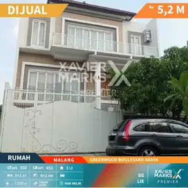 Dijual Rumah Mewah 3Lantai Di Greenwood Boulevard Araya Malang