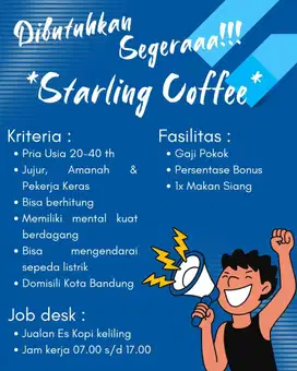 Lowongan pekerjaan penjual kopi keliling