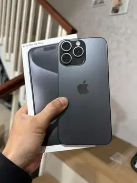 IPhone 15 Promax 256Gb Black Titanium IBox Garansi Aktif Like New