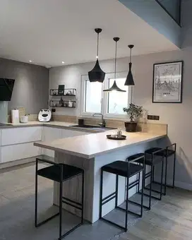 Custom Interior Kitchen Set, Backdrop TV, Lemari, Wardrobe