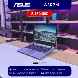 Laptop ASUS A407M Intel Celeron N4000 RAM 8GB SSD 256GB HD 14inch