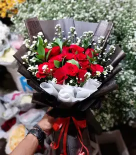 Buket bunga mawar segar