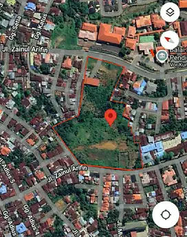 Dijual Tanah Strategis Hadap Jalan Zainul Arifin Kota Bengkulu