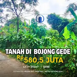 Tanah di Susukan, Bojong gede, Bogor, Lingkungan Asri, Tenang & nyaman