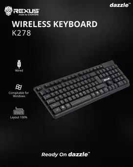 Keyboard Wireless Rexus K278