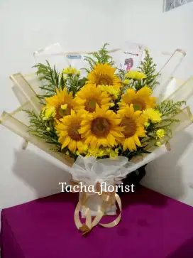 Buket bunga matahari segar