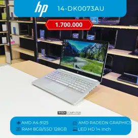 Laptop HP 14-DK0073AU AMD A4-9125 RAM 8GB SSD 128GB HD 14inch Notebook