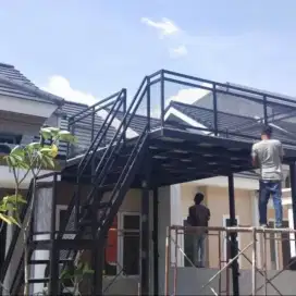 Kanopi mezzanine besi galvanis