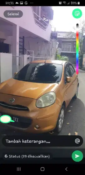 Di jual BU Nisan March Matic 2011.orisinil.jarang pake.hrg 75 jt nego