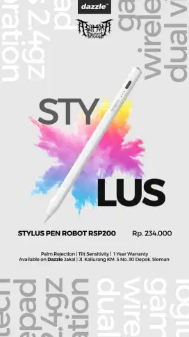 STYLUS PEN RSP200 ROBOT FOR IPAD GARANSI 1 TAHUN