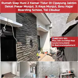 Rumah Siap Huni 2 Kamar Tidur Di Cipayung Jaktim Dekat Pasar Munjul