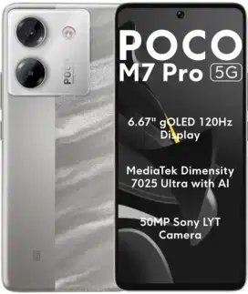 Baru dan bersegel poco m7 pro 8/256gb silver