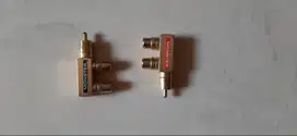 Splitter RCA Monster Plug Adaptor 1 Male to 2 Female Besi
