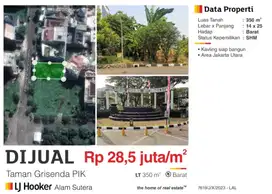 KAVLING RESIDENTIAL Di TAMAN GRISENDA-Pantai Indah Kapuk (PIK)