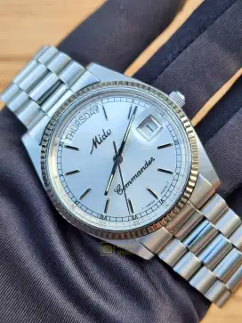Jam Tangan Original NOS Mido Commander President Automatic with Box