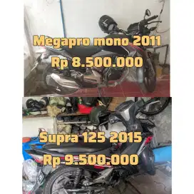 Honda Megapro Mono 2011 dan Supra 125 2015