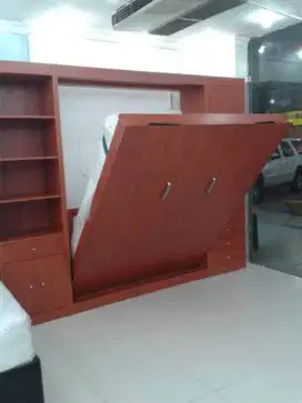 Murphy bed wallbed tempat tidur lipat castm sesuaikan harga per meter
