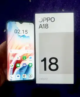 Oppo A18  4 128  Mulus  Full Set  Resmi Oppo